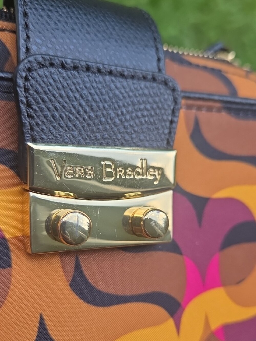 Vera Bradley Brown Multi-Pattern Wallet - Picture 2 of 5